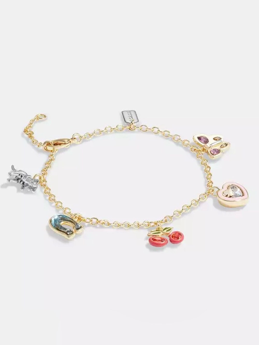 Coach Cherry Butterfly Charm Bracelet